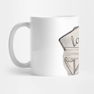 Love Envelope Sketch Art No. 677 Mug